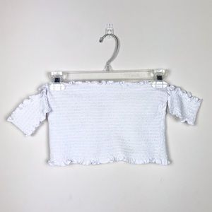 Me to We smocked cropped top
